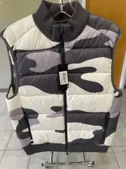 NWT MEN'S GREYSON CAMOSCAPE CODY FULL ZIP VEST, SIZE: S, COLOR: MATTERHORN (N02)