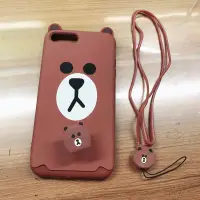 在飛比找蝦皮購物優惠-Iphone8plue  line熊大手機殼