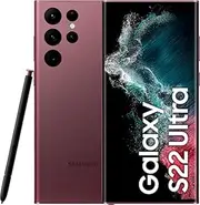 Samsung Galaxy S22 Ultra 128GB 5G (Burgundy) (Renewed)