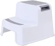 Apostasi Toilet Potty Training Kids 2 Step Stools Toddler Non-Slip Bathroom Potty Stool, Stable and safest for Bathroom and Kitchen