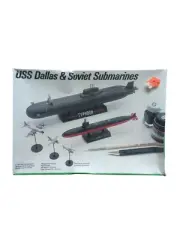 Testor Model Kit USS Dallas & Soviet Submarines 1/700 Scale New Sealed