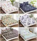 Ultra Soft Fitted Sheet Set Bed Bed Mattress Protector King/Queen Pillow Case AU