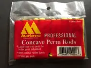 MARIANNA Professional Concave Perm Rods 2 1/2” Long 7/16” Yellow Pack Of 12