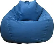 Bean Bag Chair Cover - Extra Large Stuffed Animal Storage Covers, Durable Lounger Organizer | Washable Floor Seat for Kids Room, Soft Furniture Bag with Zipper for Plush Toys, No Filler Cover Use