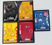 2007 Marvel Masterpieces Series 1 SubCasts Complete Set 1-5 Spider-Man Wolverine