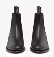RM Williams Ladies Comfort Yearling Boot Black 10D