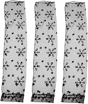 [Outanaya] 3pcs UV Protection Arm Sleeves Cycling Arm Sleeves Outdoor Arm Sleeves Lace Arm Sleeves Cooling Sleeves Cooling Arm Sleeves