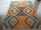 Turkish Kilim Dhurrie Afghan Kilim 4' x 6' Flat Weave Oriental Area Rug 4x6 feet