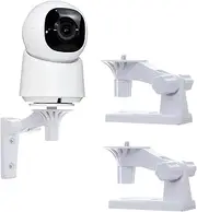 2 Pack Wall Mounts Compatible with Eufy Security Indoor Cam C210/C220/E30 Camera Wall Holder Adjustable Angles Bracket 180 Degree Rotation Secure Installation Brackets for Enhanced Viewing Angles