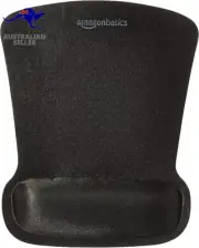 Gel Computer Mouse Pad with Wrist Support Rest - 10-Pack, Black