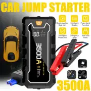 3500A Portable 12V Car Jump Starter Pack Booster Battery Charger Power Bank AU