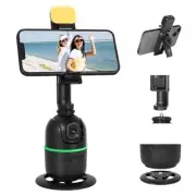 Auto Face/Body Tracking Tripod, No App Required, 360° Rotation Phone Holder