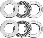 uxcell 51104 Thrust Ball Bearings 20mm x 35mm x 10mm Chrome Steel ABEC3 Single Row Roller 2pcs