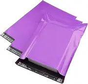 10 Pcs 10 x 14 Inch Purple Coloured Packaging Bags, Medium Shipping Bags, Mail Postal Bags, Plastic Bags, Postage Bags for Clothes, Self Seal & Temper Proof Mailing Bags, Purple - (Pack of 10)