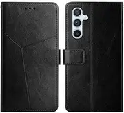 Compatible with Samsung Galaxy M14 5G Cover,Compatible with Samsung Galaxy M14 5G PU Leather Card slot Magnetic Closure Flip Kickstand Black
