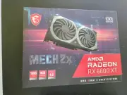 No card! amd radeon rx 6600 xt 8gb, box only, no graphics card