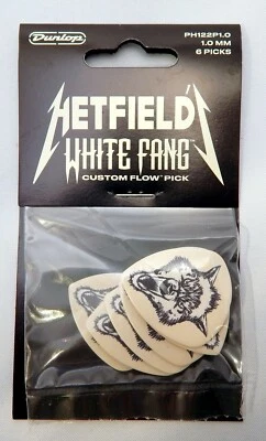James Hetfield White Fang Flow Guitar Picks (6) Dunlop or Display or Ornament