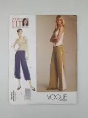 Vogue Sewing Pattern 1050 V1050 Women's Wide Leg Pants NEW