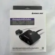 IOGEAR 2x4 2.0 Peripheral Sharing Switch GUS402 Black