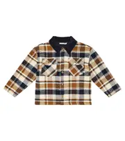 [The New Society] The New Society Thomas checked cotton overshirt Y 8 multicoloured