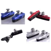 1 Pair 55mm Length Brake Blocks for Road Bike Bicycle Brake Pads Aluminum Rubber