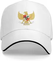 [Generic] Indonesia National Emblem Hat Support Indonesia Coat of Arms Baseball Cap Indonesian Hat for Women Men Adjustable Hat