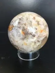 211G. Natural Flower Agate Sphere, Healing Crystal Quartz, 50mm.