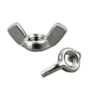 Wing Nuts Butterfly 304 Stainless Steel Metric Wings Nut Screws Stop Assortment Kit Tighten for Toilet Machinery SUS Bolts Silver M3 M4 M5 M6 M8 M10