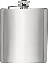 HIC 18/8 Stainless Steel Hip Flask, 8-Ounce