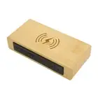 Wooden Digital Alarm Clock Wireless Charging Multifunction Fashionable Exquisite