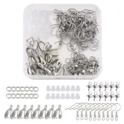 194pcs Pendant Clasp Earring Hook Making Kit with Ice Pick Pinch Bails Findings