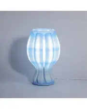 JONATHAN Y Flower 13in Tropical 3D-Printed Dimmable Table Lamp