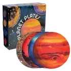 Set Of 8 Plates Planet - 8melamine Astronomy Dessert Perfect For Appetizers