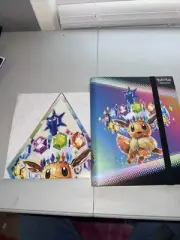Pokémon Prismatic Evolutions Eevee Binder Collection BINDER AND POSTER NEW !