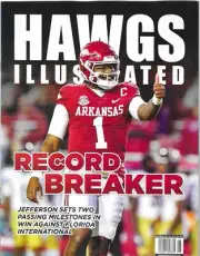 Hawgs Illustrated Magazine Arkansas Razorbacks Football KJ Jefferson Dec 2023