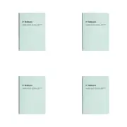 4x Delfonics Rollbahn Slim Notebook A5 Grid Journal Writing Stationery Light BLU