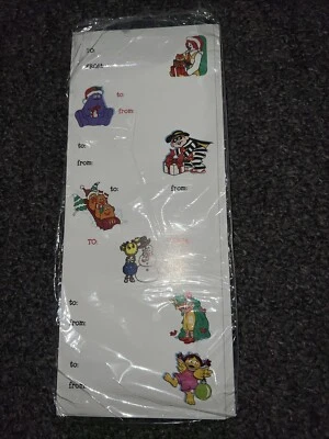 Vtg SEALED Ronald McDonald's Grimace McNuggets CHRISTMAS Playland Gift Tags NIP