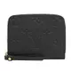 Louis Vuitton LV M60574 牛皮壓紋ㄇ字拉鍊信用卡零錢包.黑