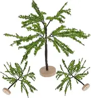LOPUNER 3Pcs Miniature Road Tree Artificial Scenery Trees for Table DIY Model Creative Landscape Decoration for Gardens and Micro Landscapes