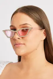 Pink Cat Eye Sunglasses