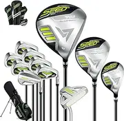 [PGM] Complete Golf Club Set for Kids Children - Right Handed - Drivers(#1,#3,#4h), Irons(#5,#6,#7,#8#9,#P), Sand Wedge(52°), Putter - Golf Stand Bag