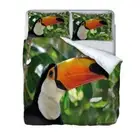 Billed Monkey Leaves 3D Print Duvet Quilt Doona Covers Pillow Case Bedding Sets