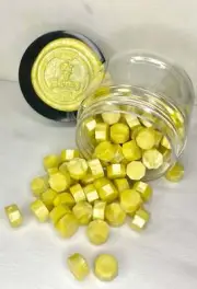 100 Count Frosty Lemonhead Yellow Sealing Wax Beads