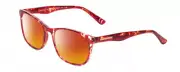 Calabria Prive Shawn Women Polarized Sunglasses Crystal Red Tortoise Havana 56mm