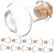 BIUDECO Mini Glass Wishing Bottles Portable Decorative Bottles for Perfume Essential Oil