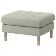 LANDSKRONA footstool, Gunnared light green/wood