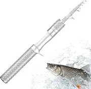 Telescopic Fishing Rod, Compact and Lightweight Travel Fishing Pole, Carbon Fiber Rod for Small Fish, Ideal for Beginners and Experienced Anglers, Portable Fishing Gear for Lakes, Rivers,