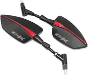 Motorcycle Rearview Mirror Rearvie Mirrors Back Side Convex Mirror 8mm 10mm For BMW C400 X GT C400X Ball-Type Adjustment Triangle Rear View Mirrors(C400X red)