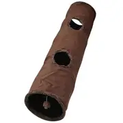 Cute Cat Tunnel Tube Collapsible Plush Foldable Tunnels Toy for Indoor Cats Tunnels Spring Hide-and-Seek Game