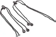 KONMAY 5pcs Adjustable Copper Base Box Chain for Bracelet, with Cubic Zirconia Beads